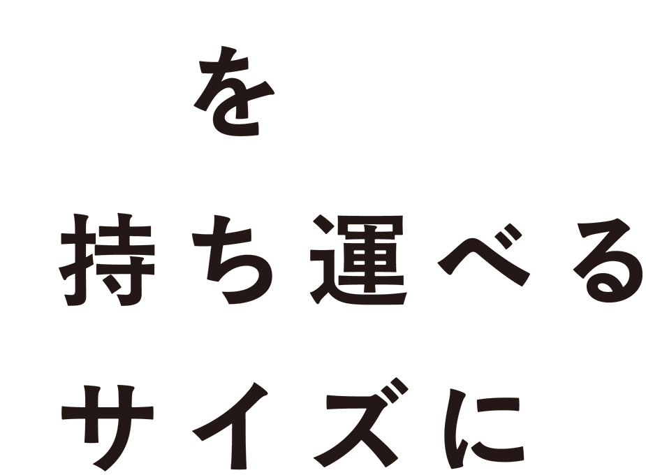 兄を持ち運べるサイズに