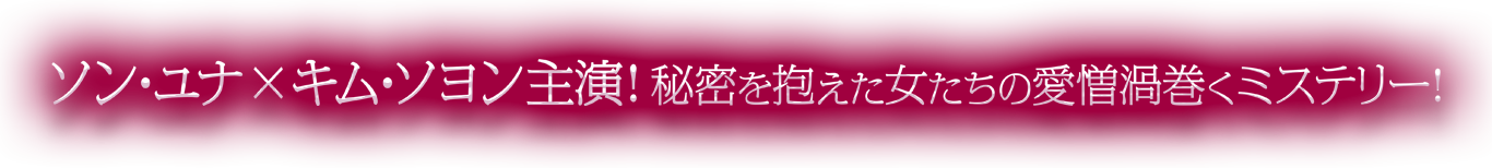 ソン・ユナ × キム・ソヨン 主演！秘密を抱えた女たちの愛憎渦巻くミステリー！