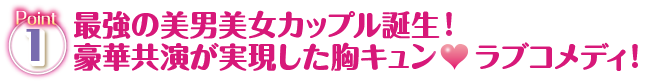 Point1 最強の美男美女カップル誕生！豪華共演が実現した胸キュン　 ラブコメディ！