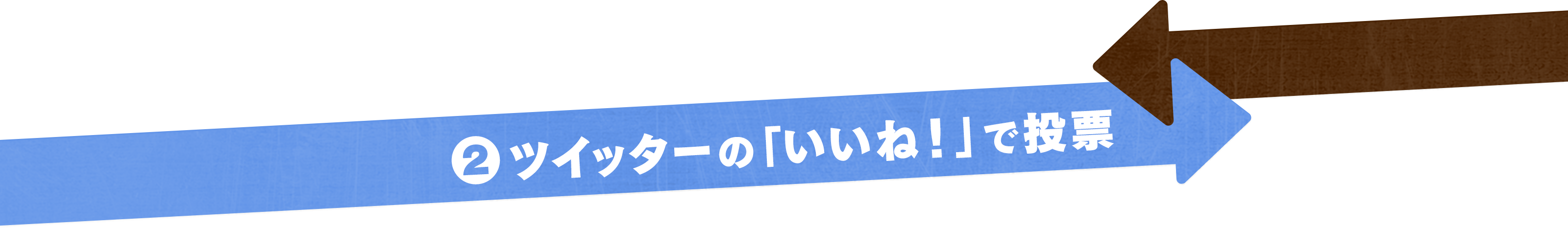 2、ツイッターの「いいね！」で投票